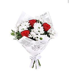 Kırmızı Rose & Papatya