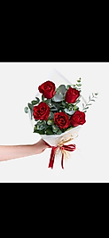 5'li kırmızı gül buketi